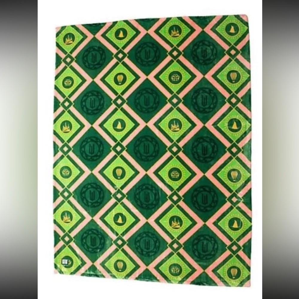 NEW Lug Wicked Cuddle Throw Blanket ELPHABA GLENDA PINK GREEN